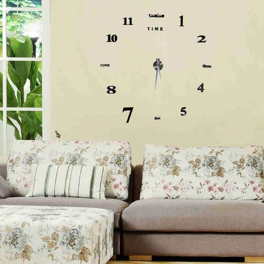 Acrylic Wall Clock Modern  Large Wall Clock Kit 3D Mirror  Sticker for Home  Room Wall Clock Sticker Wall Clock